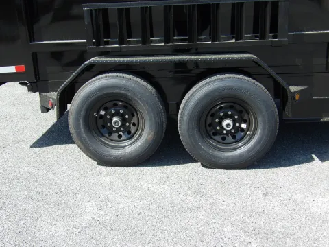 Another view of 2026 Steel Pines Cargo 7X14 Dump for sale in Cochran, GA at WOW Cargo Trailers