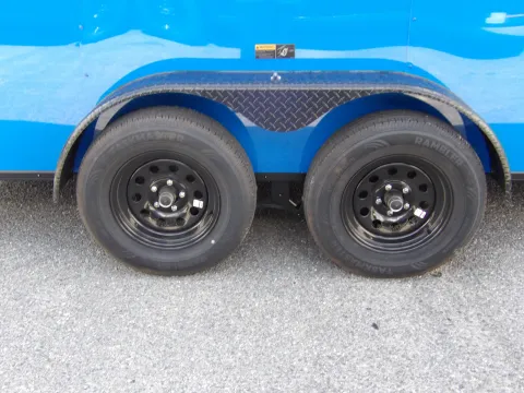 Another view of 2026 Hook & Line Cargo 7X16 Enclosed 35K for sale in Cochran, GA at WOW Cargo Trailers