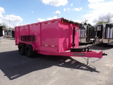 Photos of 2026 Steel Pines Cargo 7X14 Dump for sale in Cochran, GA at WOW Cargo Trailers