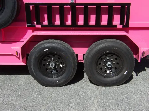 Another view of 2026 Steel Pines Cargo 7X14 Dump for sale in Cochran, GA at WOW Cargo Trailers