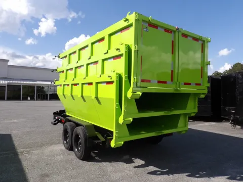 Photos of 2026 Steel Pines Cargo Roll Off Lime Green for sale in Cochran, GA at WOW Cargo Trailers