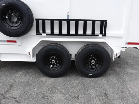 Another view of 2026 Steel Pines Cargo 7X14 Dump for sale in Cochran, GA at WOW Cargo Trailers