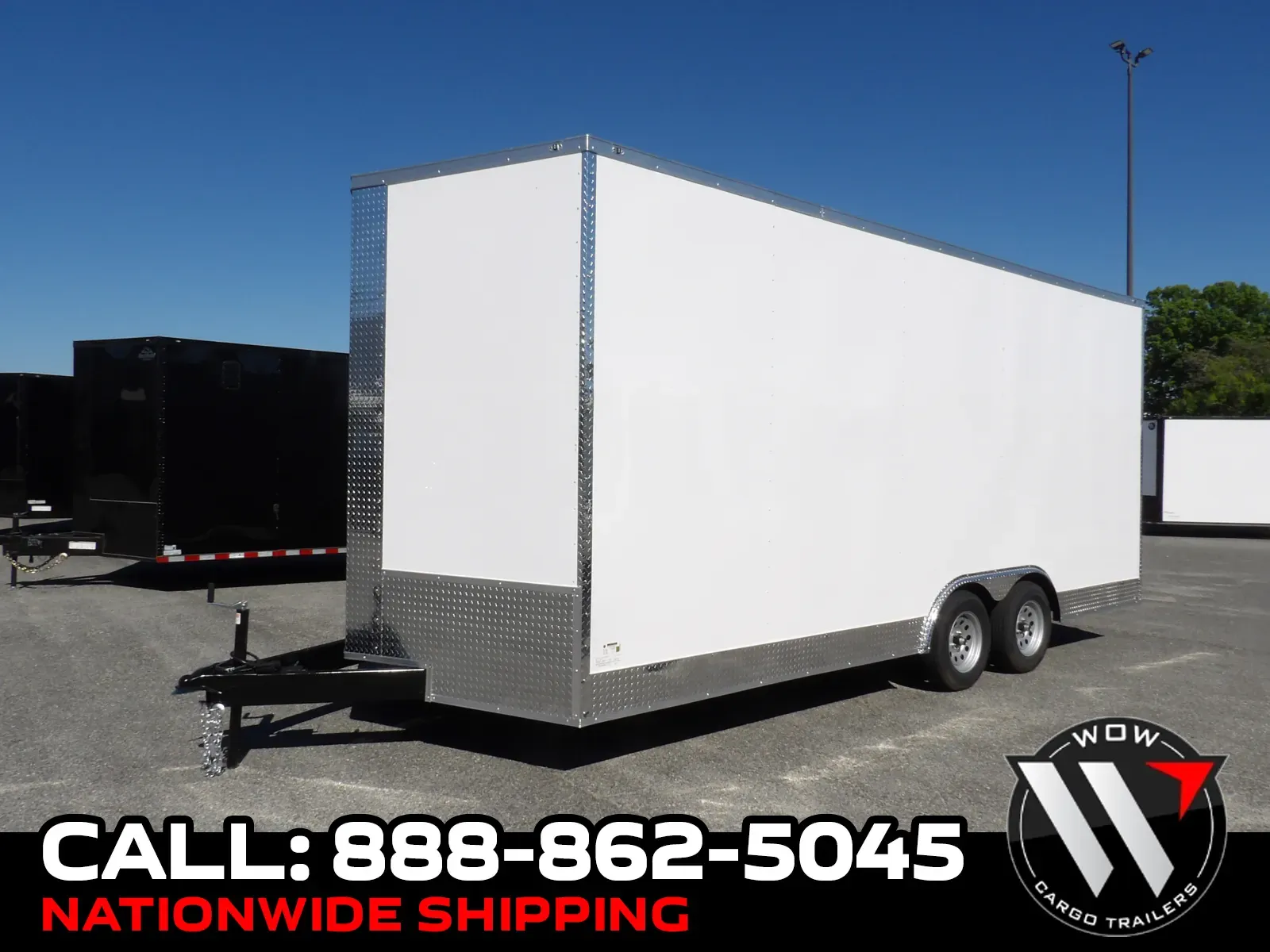 White 2026 Steel Pines Cargo 8.5X20 Enclosed 35K for sale in Cochran, GA