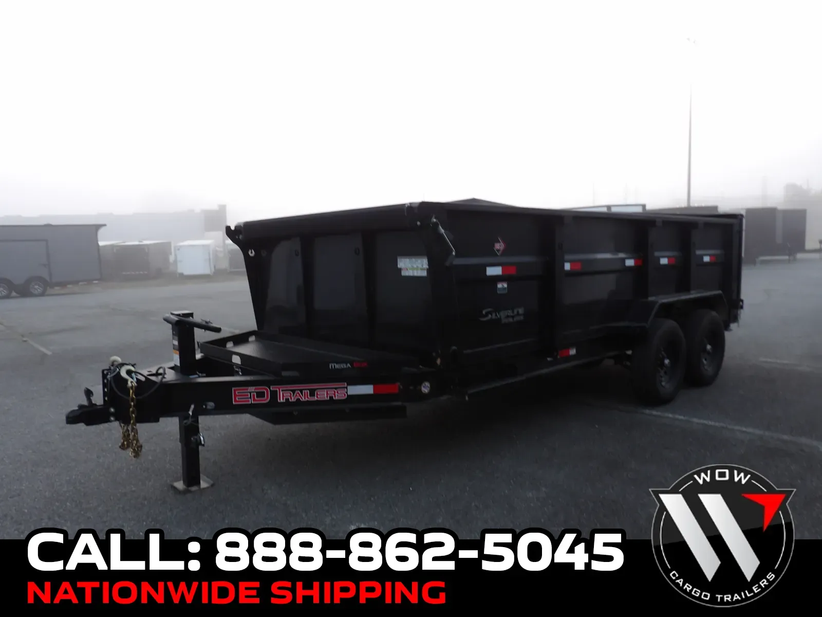 Black 2025 ED Trailers 7X16 Dump for sale in Cochran, GA