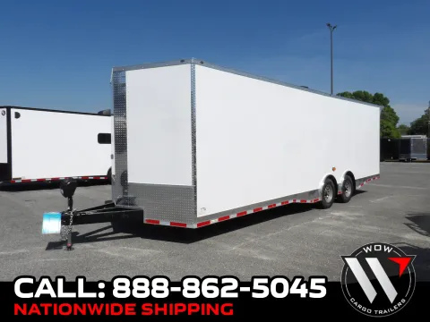 White 2026 Steel Pines Cargo 8.5X28 Enclosed 7k for sale in Cochran, GA