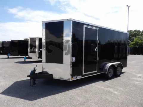 Another view of 2026 Diamond Cargo 7X16 Enclosed for sale in Cochran, GA at WOW Cargo Trailers