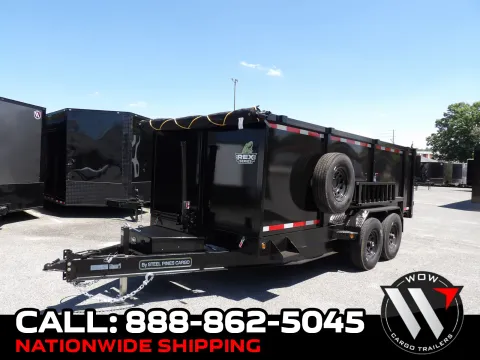 Black 2026 Steel Pines Cargo 7X16 Dump 7K for sale in Cochran, GA