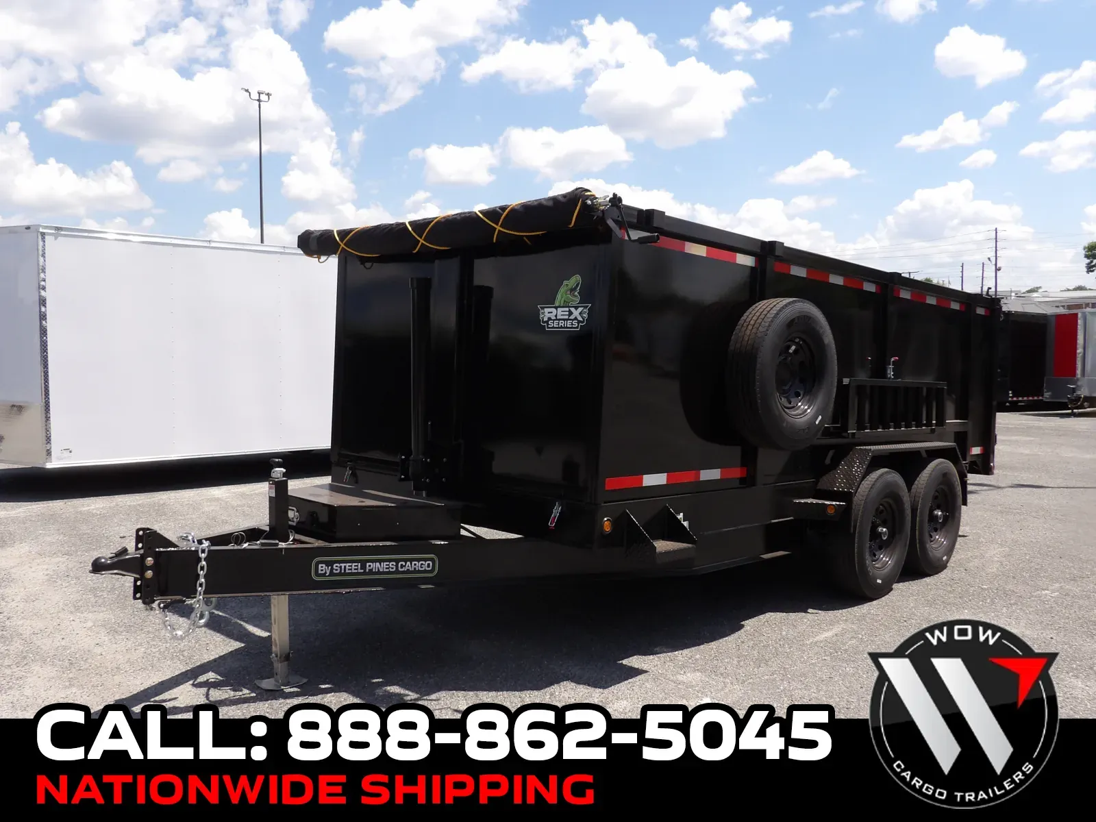 Black 2026 Steel Pines Cargo 7x16x4 7K for sale in Cochran, GA