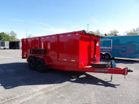 Photos of 2026 Steel Pines Cargo 7X16 Dump 7K for sale in Cochran, GA at WOW Cargo Trailers