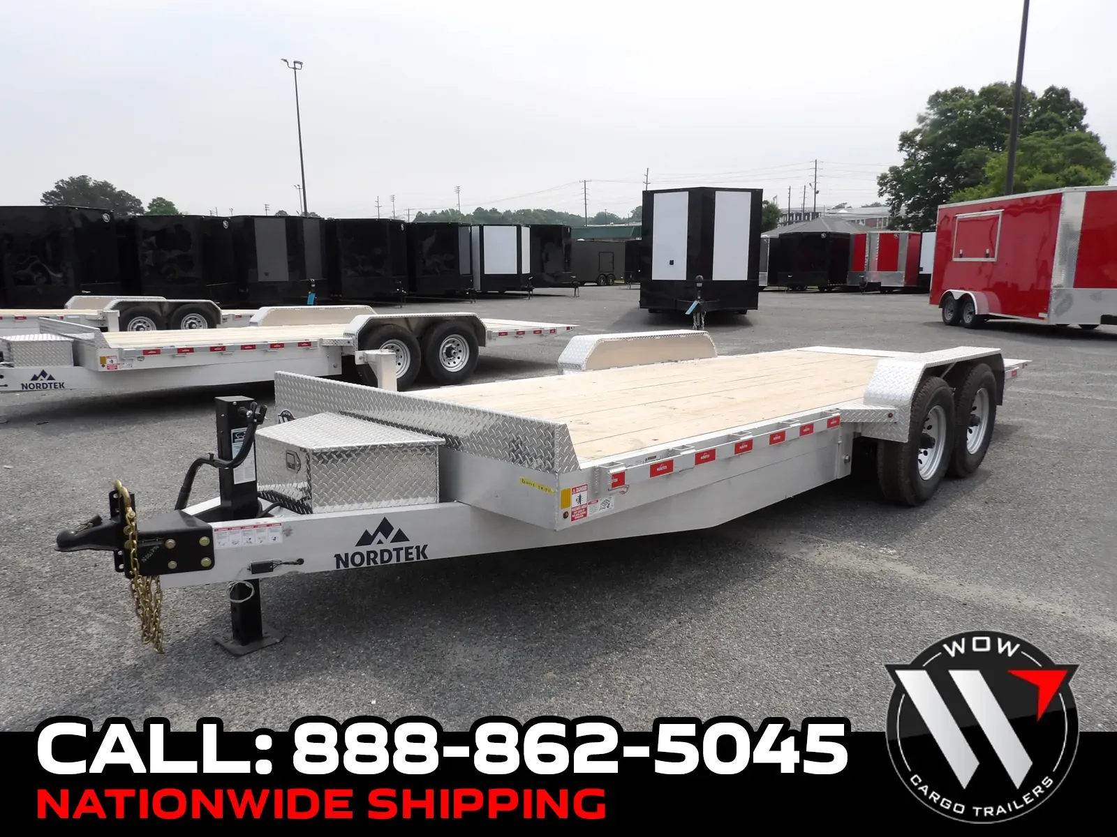 Silver 2026 Nordtek 82x20 Tilt Deck 7K for sale in Cochran, GA