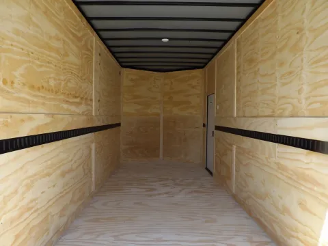 Another view of 2026 Hook & Line Cargo 7X16 Enclosed 35K for sale in Cochran, GA at WOW Cargo Trailers