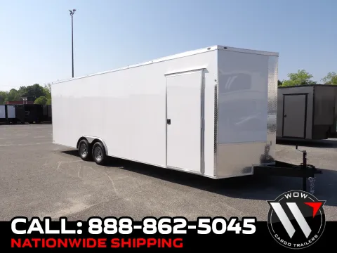 White 2026 Steel Pines Cargo 8.5X24 Enclosed for sale in Cochran, GA