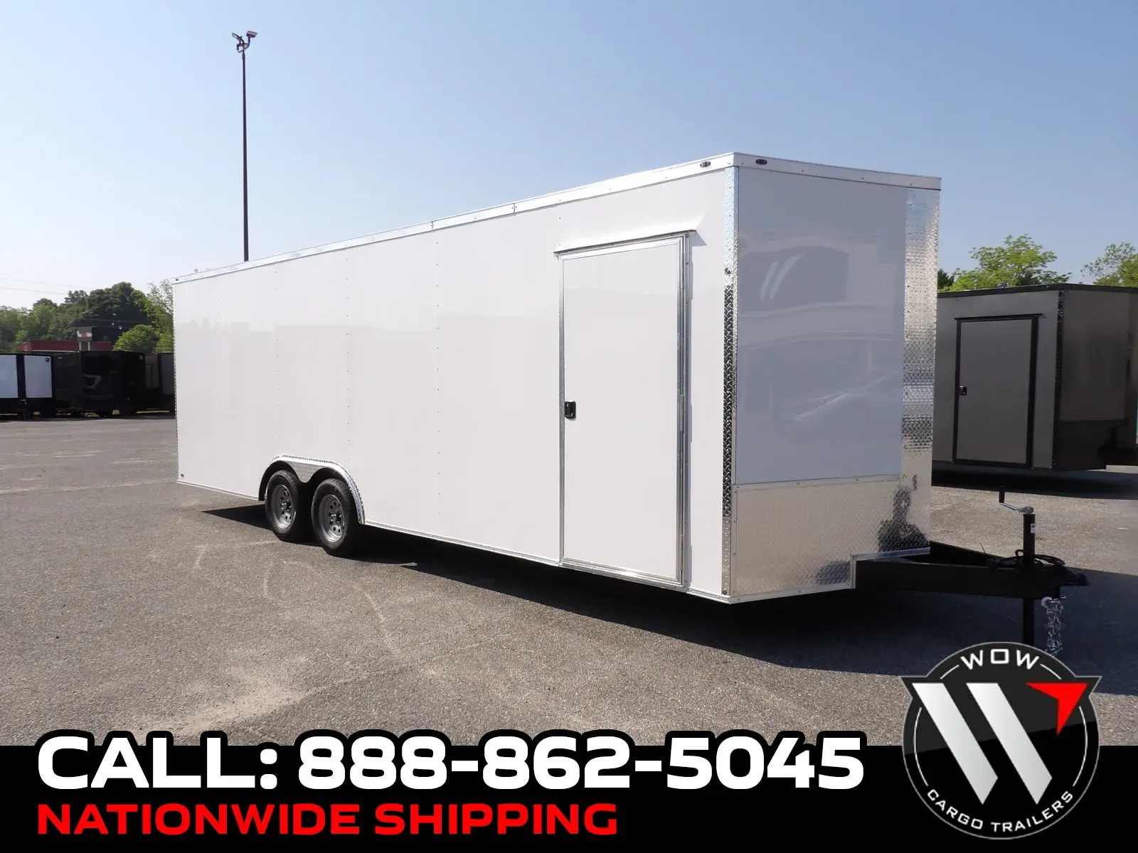 White 2026 Steel Pines Cargo 8.5X24 Enclosed for sale in Cochran, GA