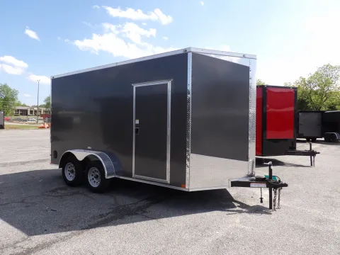 Another view of 2026 Seed Cargo 7X14 Enclosed for sale in Cochran, GA at WOW Cargo Trailers