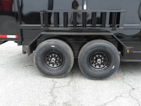 Another view of 2026 Steel Pines Cargo 7X14 Dump for sale in Cochran, GA at WOW Cargo Trailers
