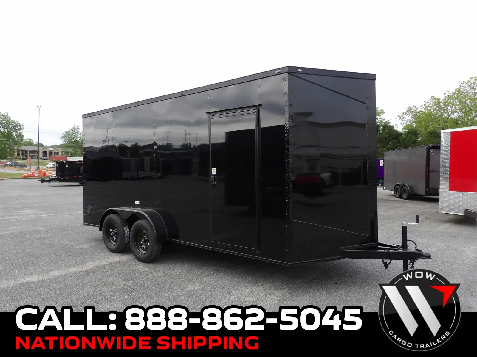 Black 2026 Southern Made Trailers 7X16 Enclosed for sale in Cochran, GA