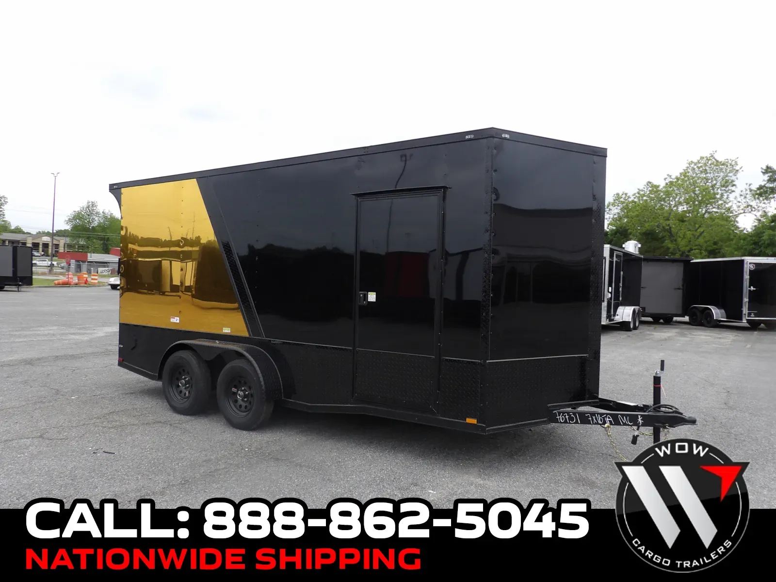 Black 2026 Quality Cargo 7X16 Enclosed for sale in Cochran, GA