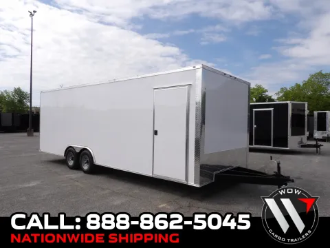 White 2026 Steel Pines Cargo 8.5X24 Enclosed for sale in Cochran, GA