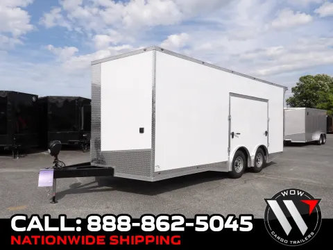 White 2026 Steel Pines Cargo 8.5X20 Enclosed for sale in Cochran, GA