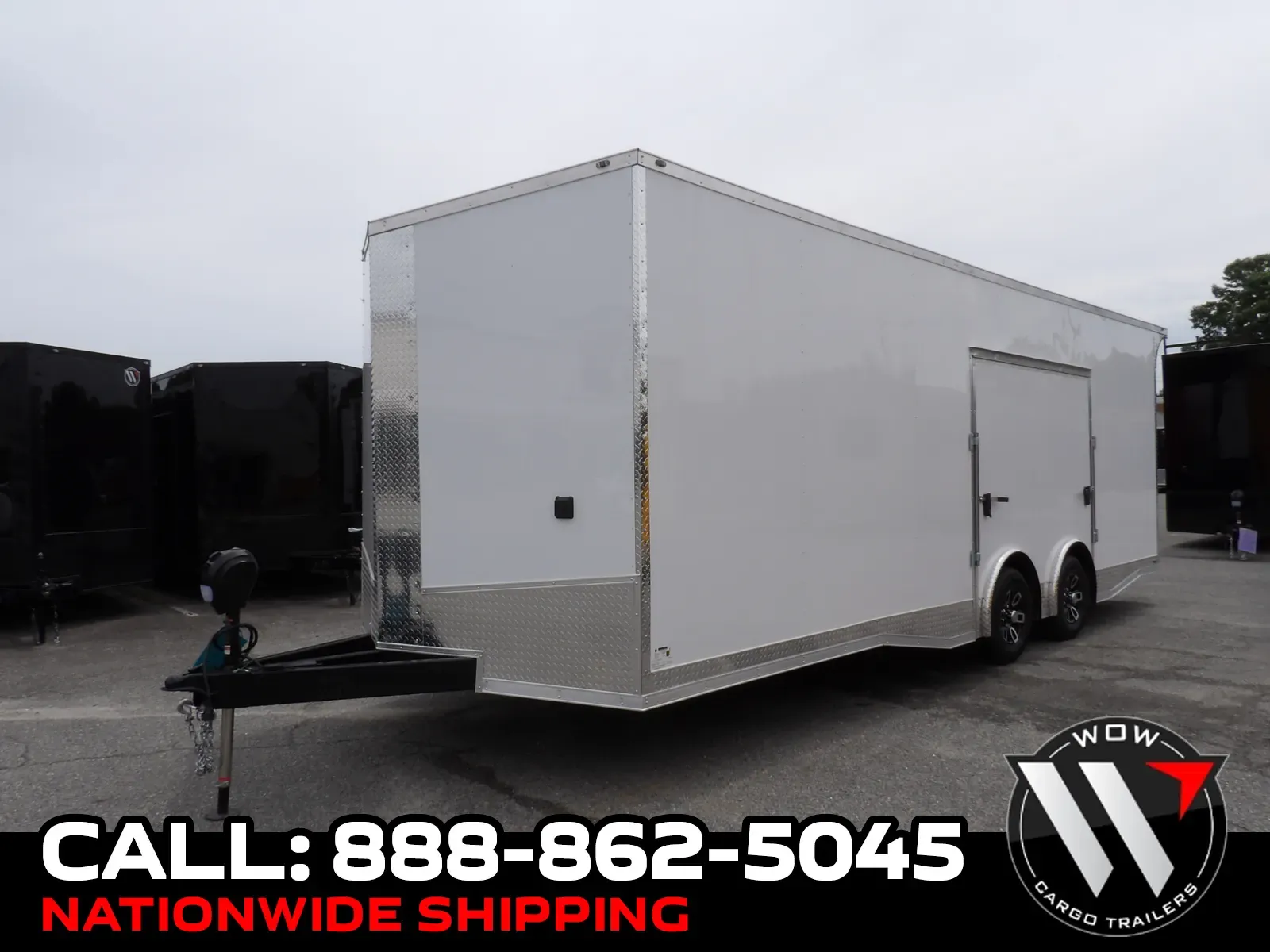 White 2026 Steel Pines Cargo 8.5X24 Enclosed for sale in Cochran, GA