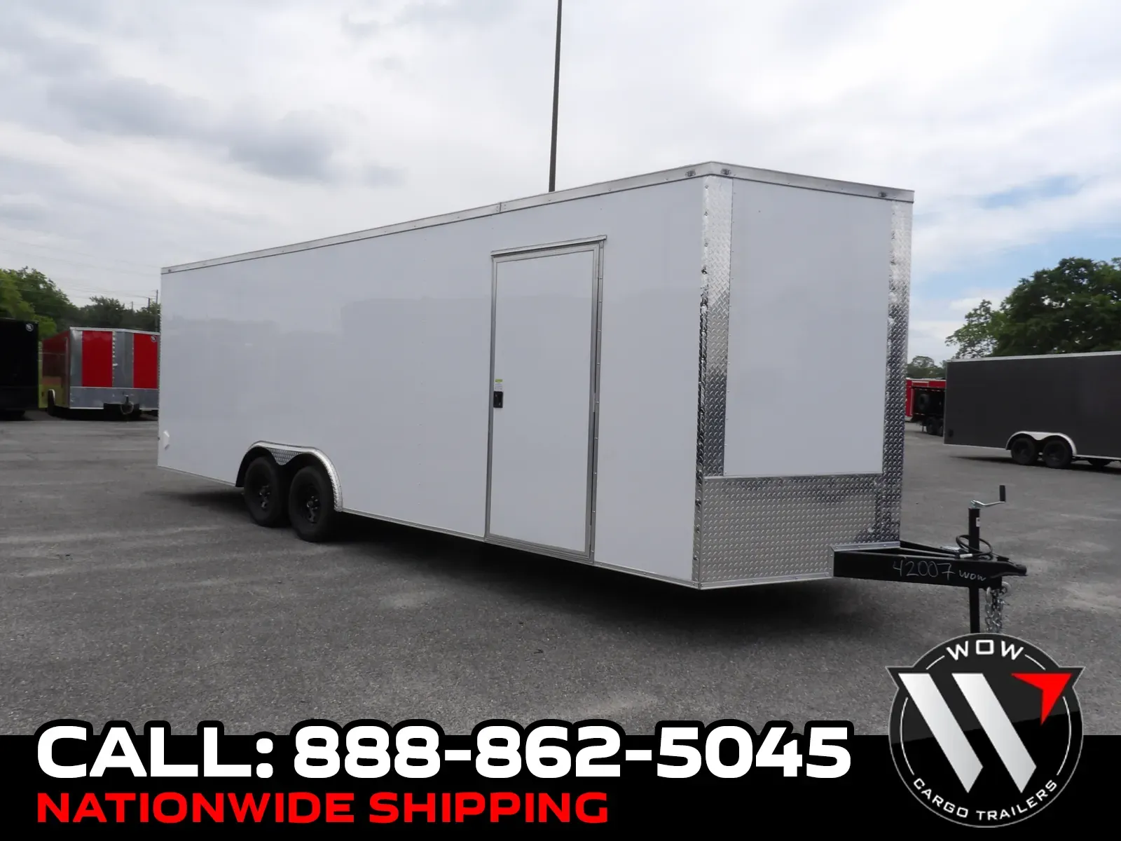 White 2025 Maximum Cargo 8.5x24 enclosed for sale in Cochran, GA