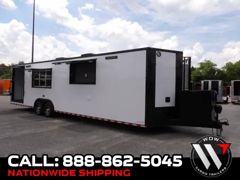 White 2026 Diamond Cargo 8.5X32 BBQ Custom for sale in Cochran, GA
