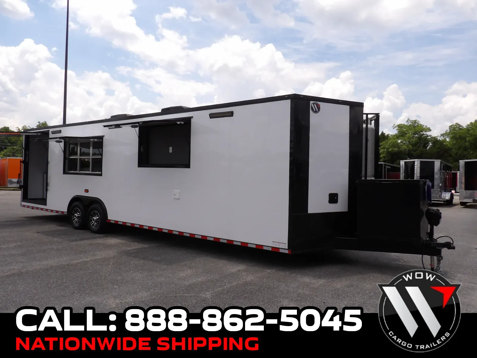 White 2026 Diamond Cargo 8.5X32 BBQ Custom for sale in Cochran, GA