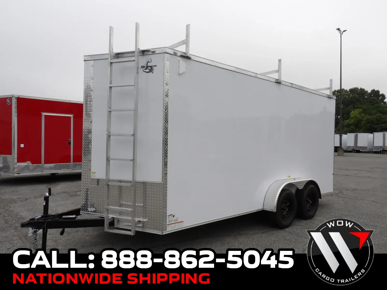 White 2026 Maximum Cargo 7X16 TA Custom for sale in Cochran, GA