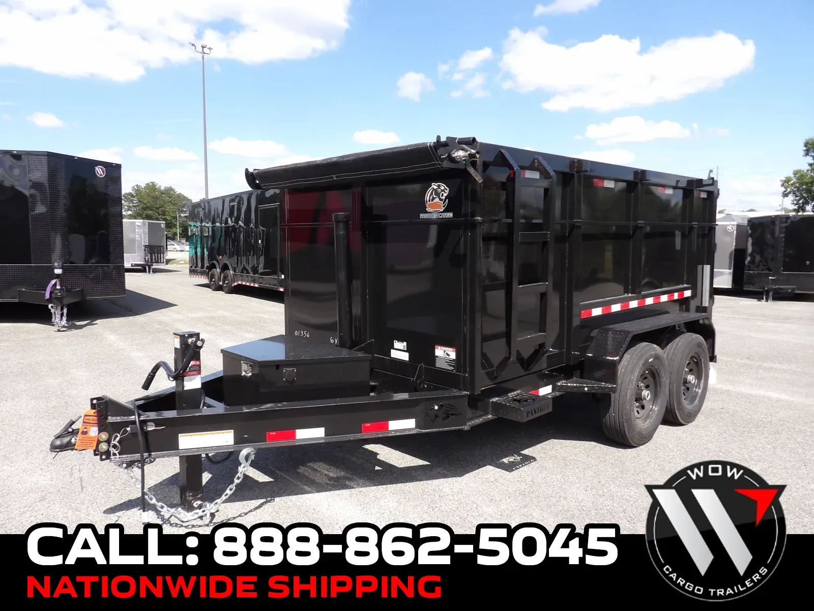 Black 2026 Panther Cargo 6X12 Dump for sale in Cochran, GA