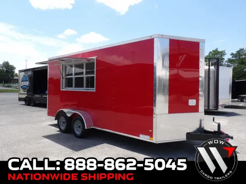 Red 2025 Diamond Cargo 7X16 Con Custom for sale in Cochran, GA