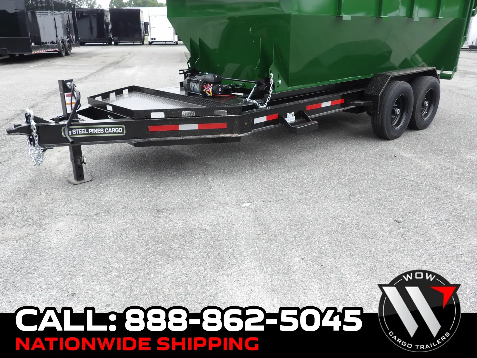 Black 2026 Steel Pines Cargo 14' BP Roll Off Trailer for sale in Cochran, GA