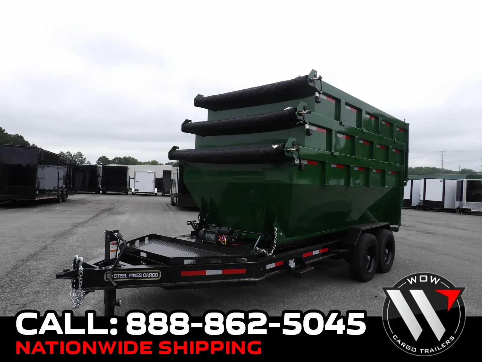 Green 2026 Steel Pines Cargo 14' Roll Off Bin for sale in Cochran, GA