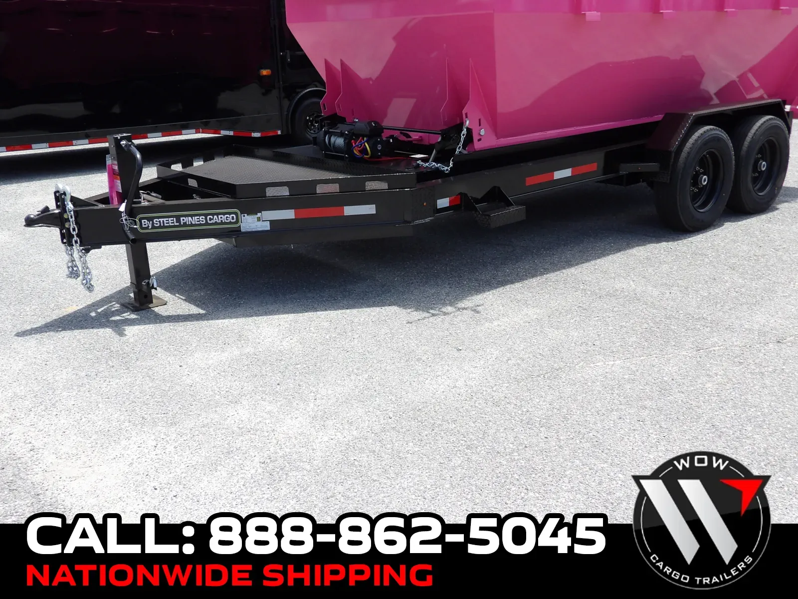 Black 2026 Steel Pines Cargo 14' BP Roll Off Trailer for sale in Cochran, GA
