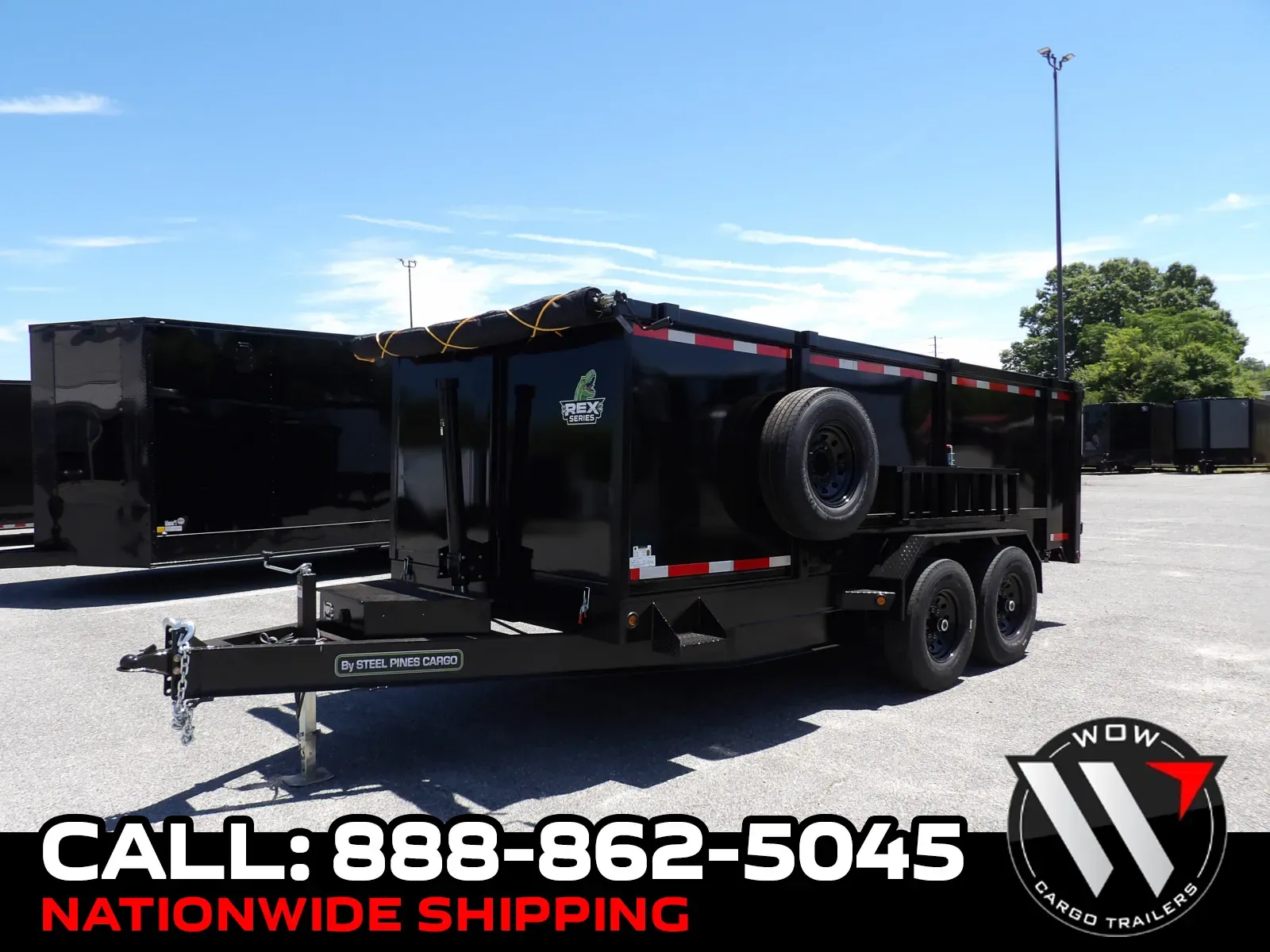 Black 2025 Steel Pines Cargo 7x16x4 7K for sale in Cochran, GA