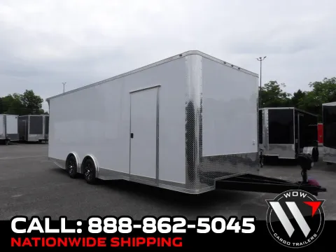 White 2026 Steel Pines Cargo 8.5X24 Custom Race for sale in Cochran, GA