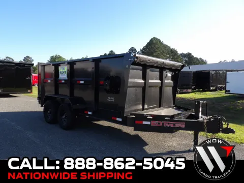 Black 2025 ED Trailers 7X14X4 Dump 7K for sale in Cochran, GA