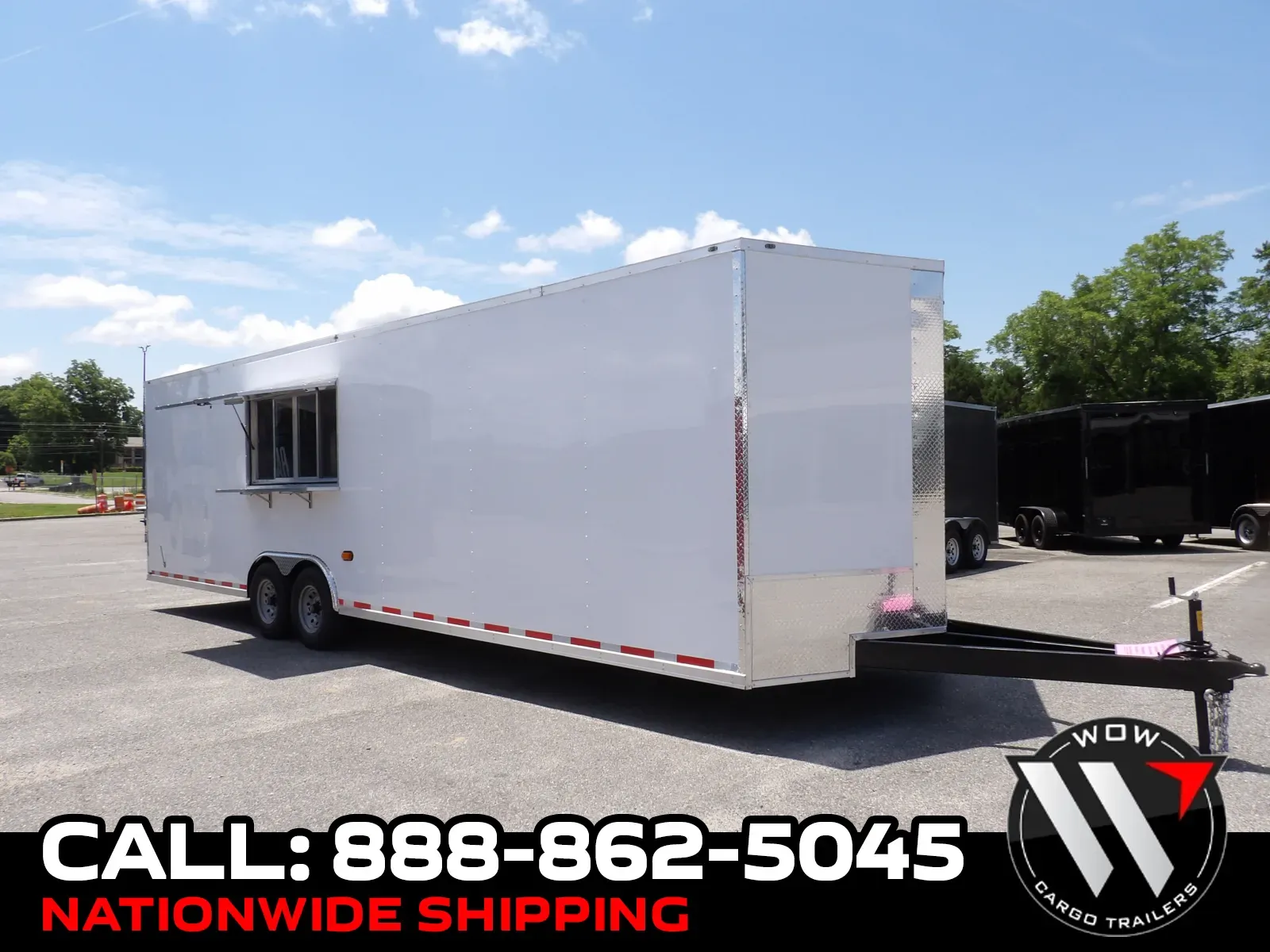 White 2026 Steel Pines Cargo 8.5X30 Con Custom for sale in Cochran, GA