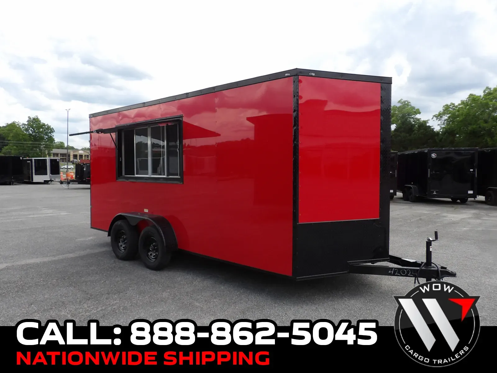 Red 2026 Maximum Cargo 7X16 Con Custom for sale in Cochran, GA