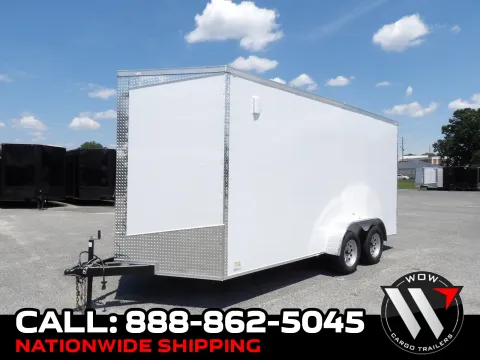 White 2026 Seed Cargo 7x16 TA for sale in Cochran, GA