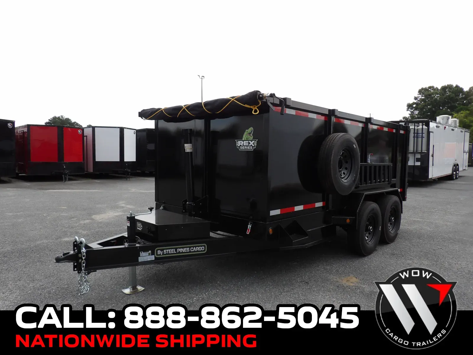 Black 2026 Steel Pines Cargo 7X14X4 for sale in Cochran, GA