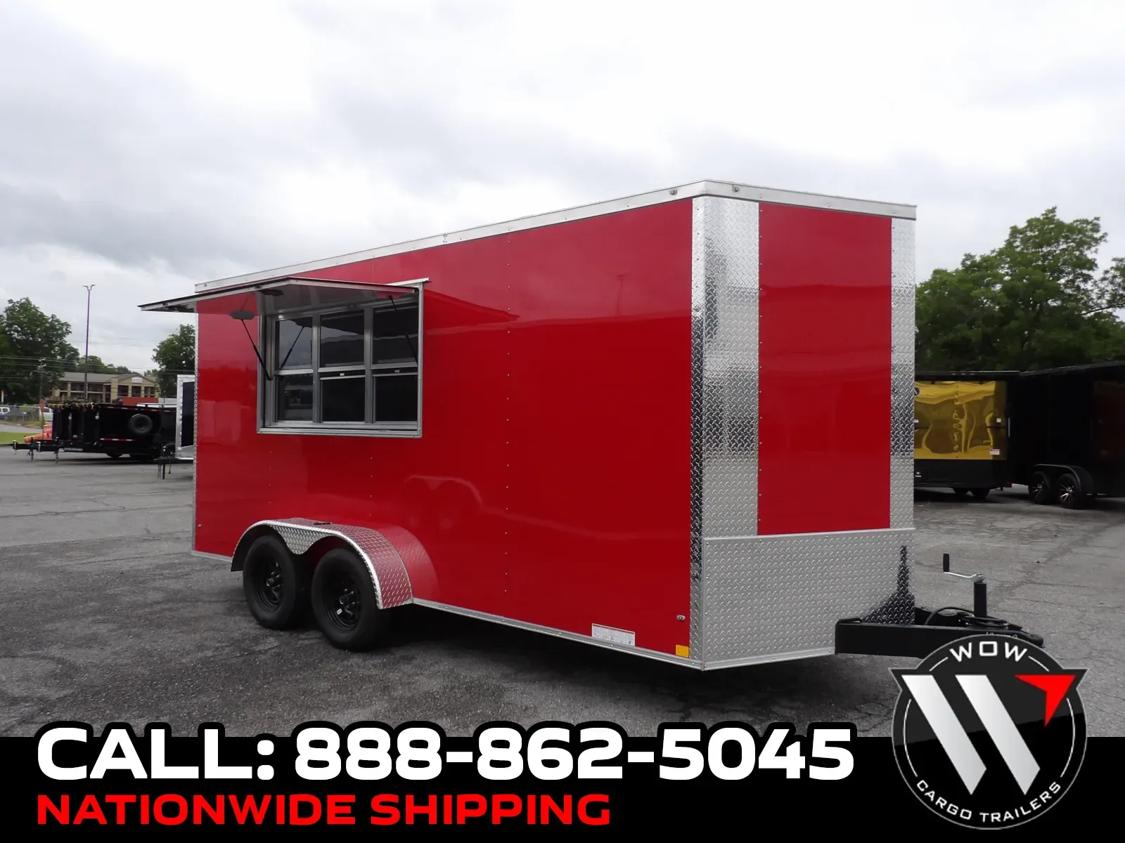 Red 2026 Diamond Cargo 7X16 Concession Special for sale in Cochran, GA