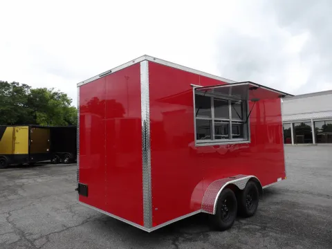 Another view of 2026 Diamond Cargo 7X16 Concession Special for sale in Cochran, GA at WOW Cargo Trailers