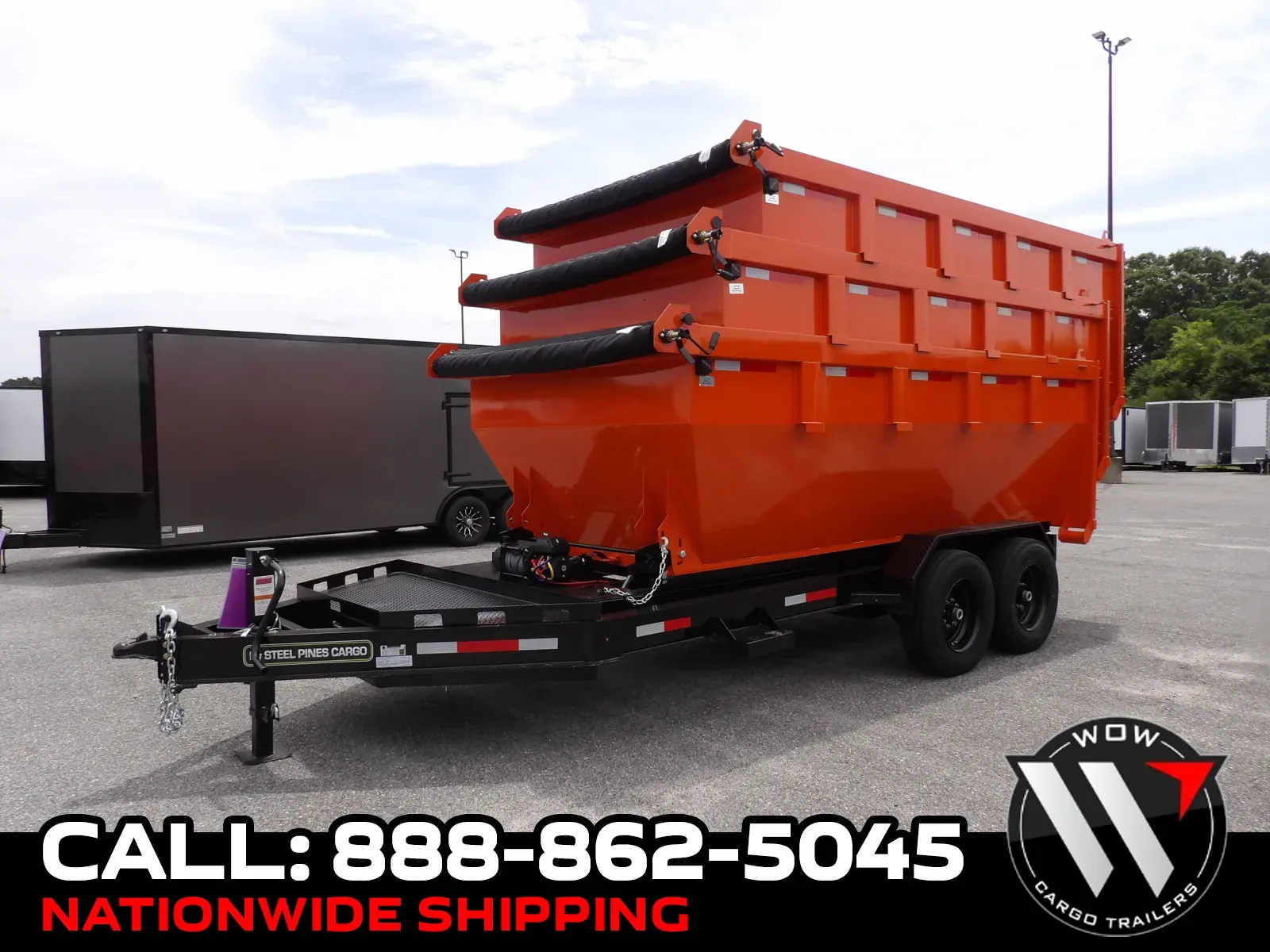 Orange 2026 Steel Pines Cargo 14' Roll Off Bin for sale in Cochran, GA