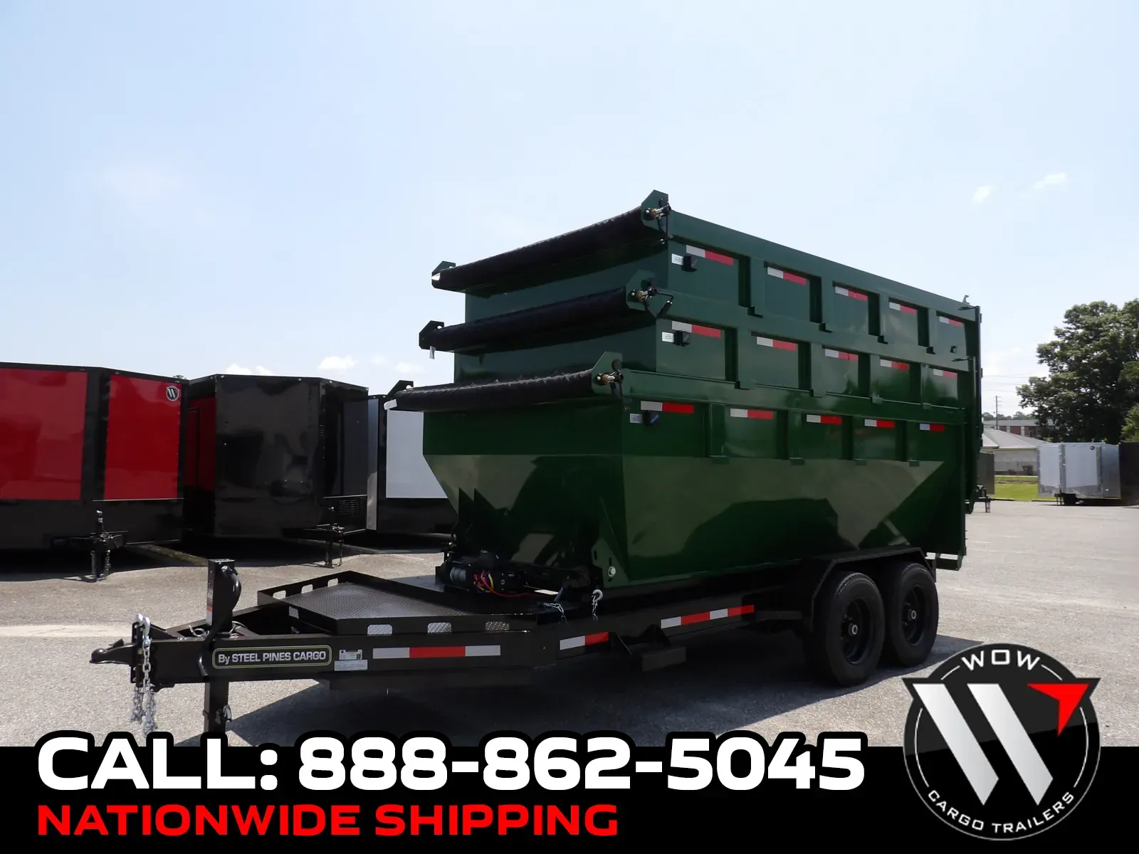 Green 2026 Steel Pines Cargo 14' Roll Off Bin for sale in Cochran, GA