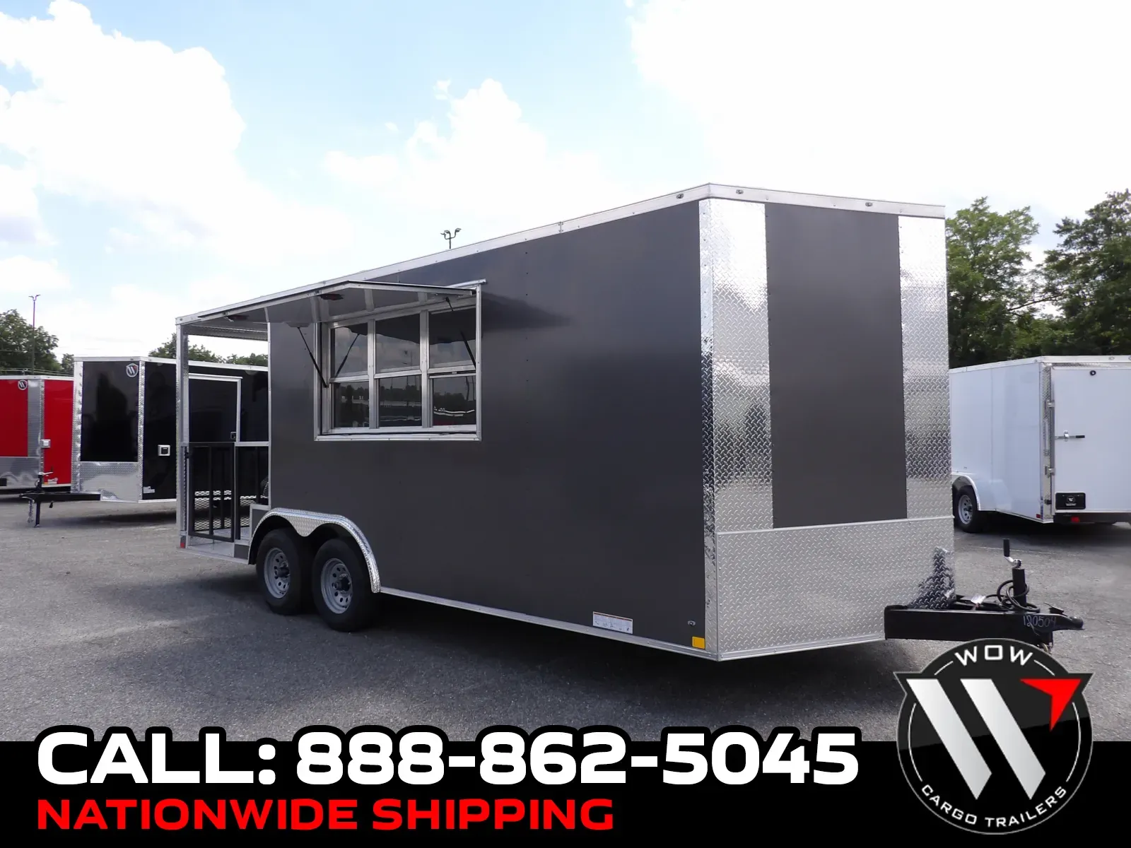 Gray 2026 Diamond Cargo 8.5X20 BBQ Custom for sale in Cochran, GA