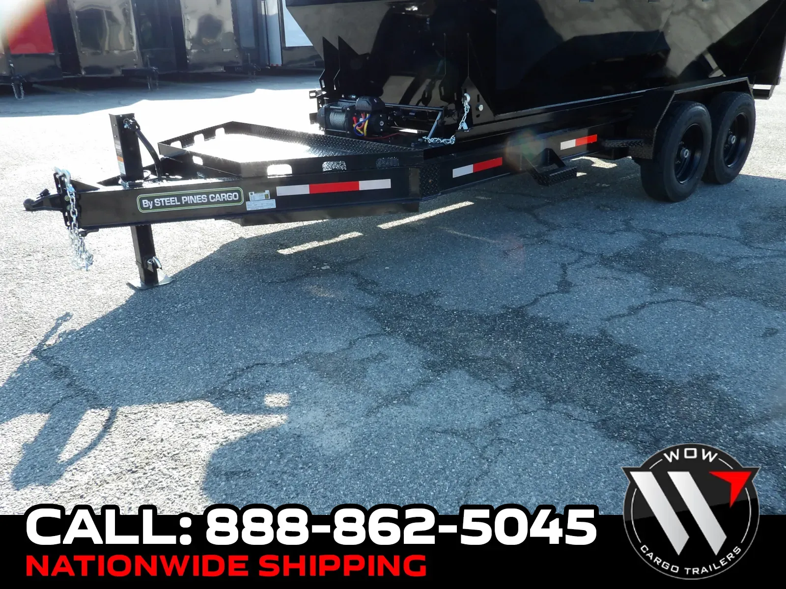 Black 2026 Steel Pines Cargo 14' BP Roll Off Trailer for sale in Cochran, GA