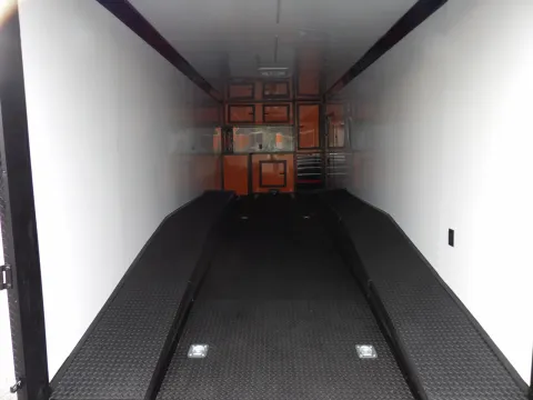 Another view of 2026 Hook & Line Cargo 8.5X28 Custom Race for sale in Cochran, GA at WOW Cargo Trailers