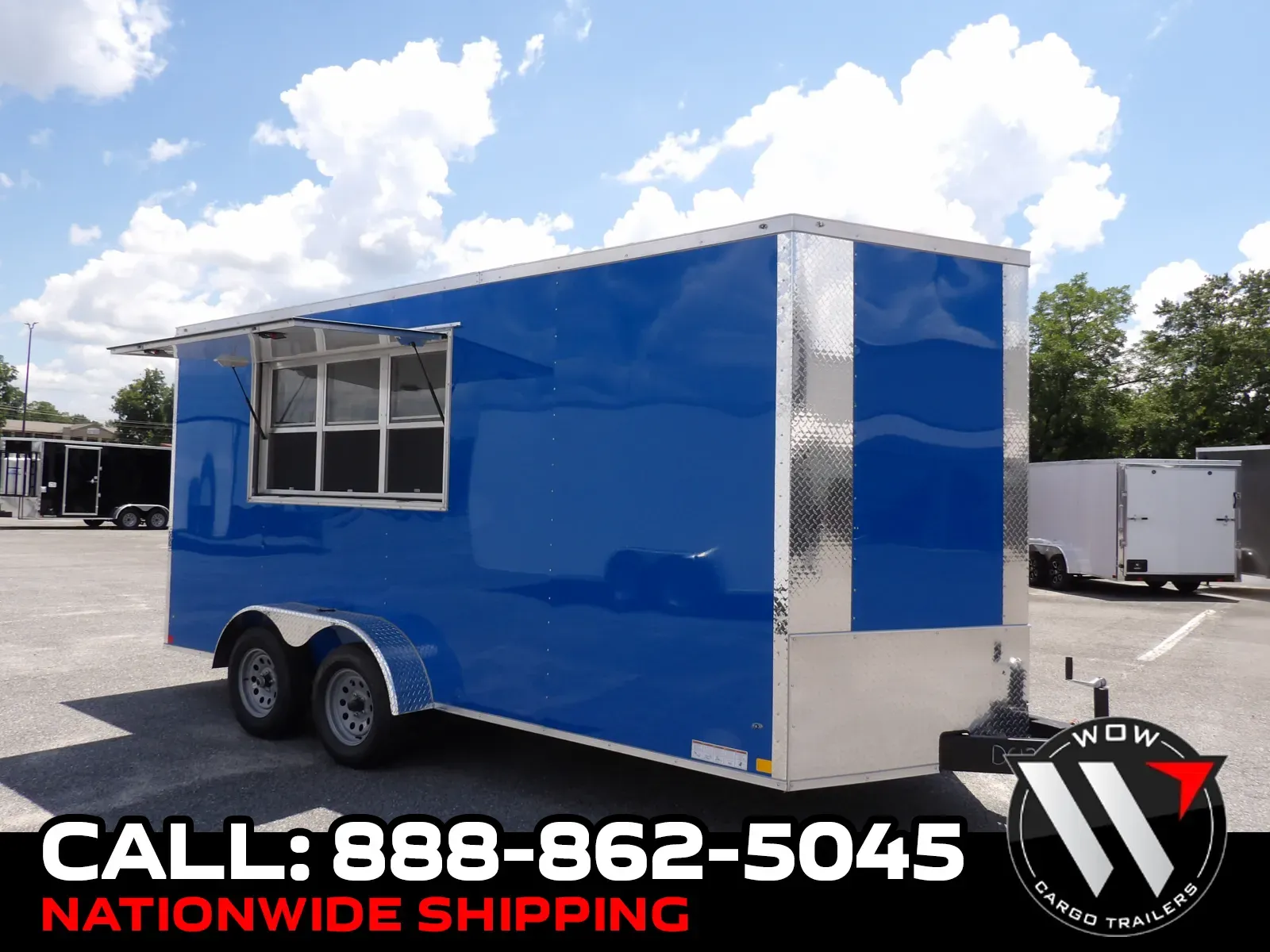 Blue 2025 Diamond Cargo 7X16 Con Custom for sale in Cochran, GA