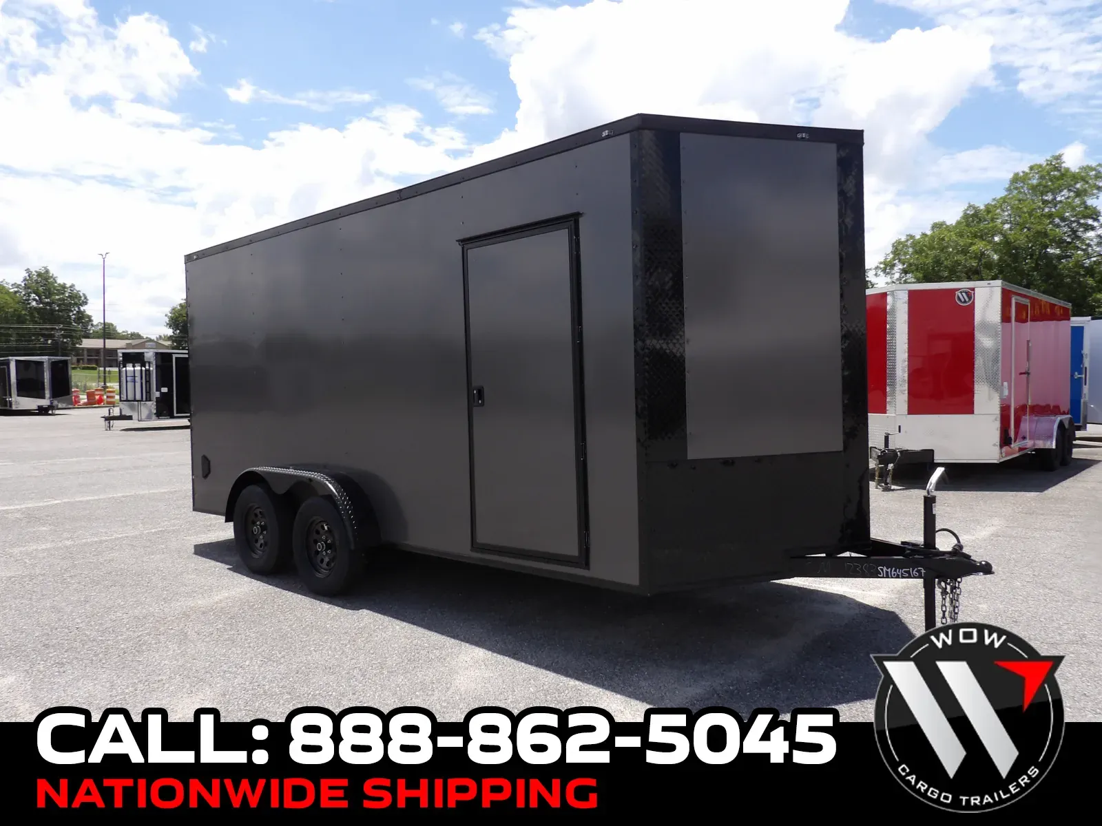 Black 2027 Southern Made Trailers 7X16 TA Custom for sale in Cochran, GA
