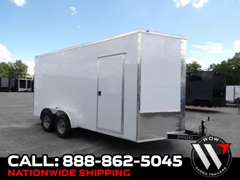 White 2027 Steel Pines Cargo 7X16 TA for sale in Cochran, GA